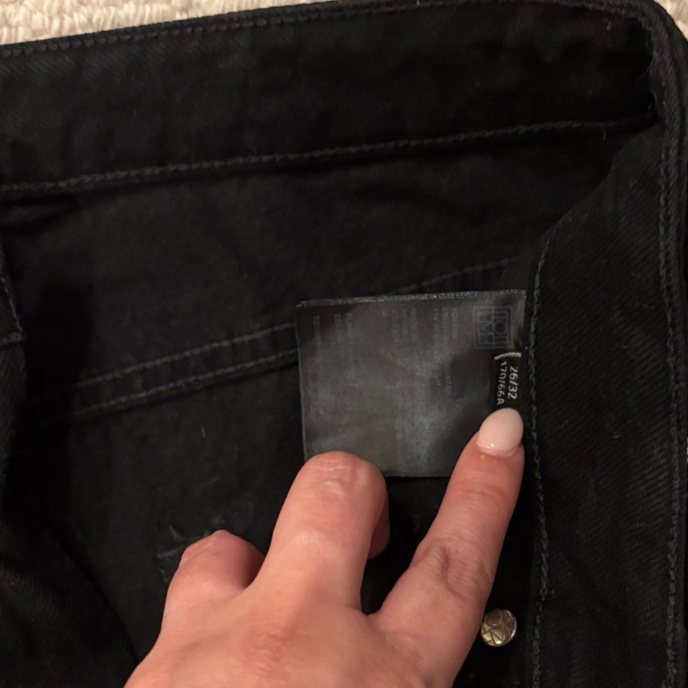 Toteme Black Wide-Leg Jeans - Picture 6 of 7
